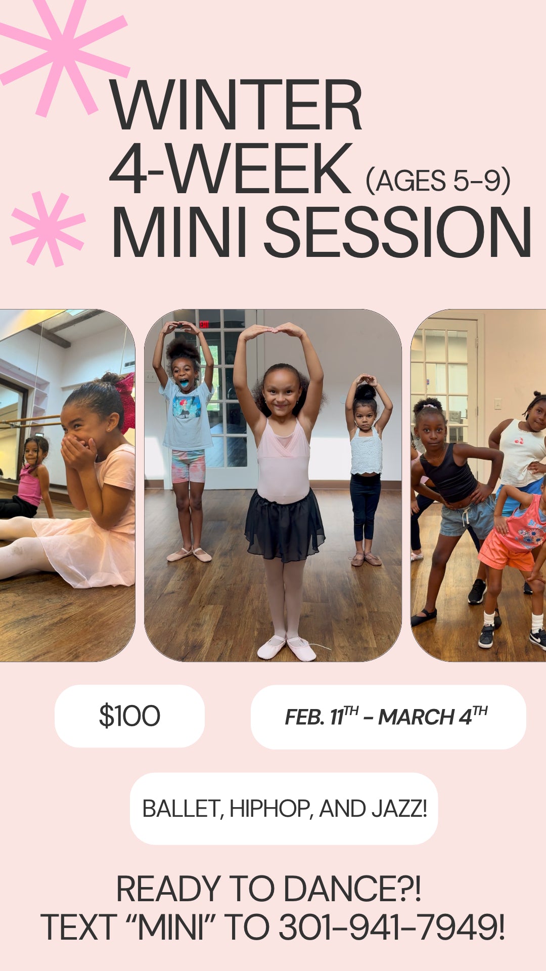 4 Week Winter Mini Session (ages 5-9)