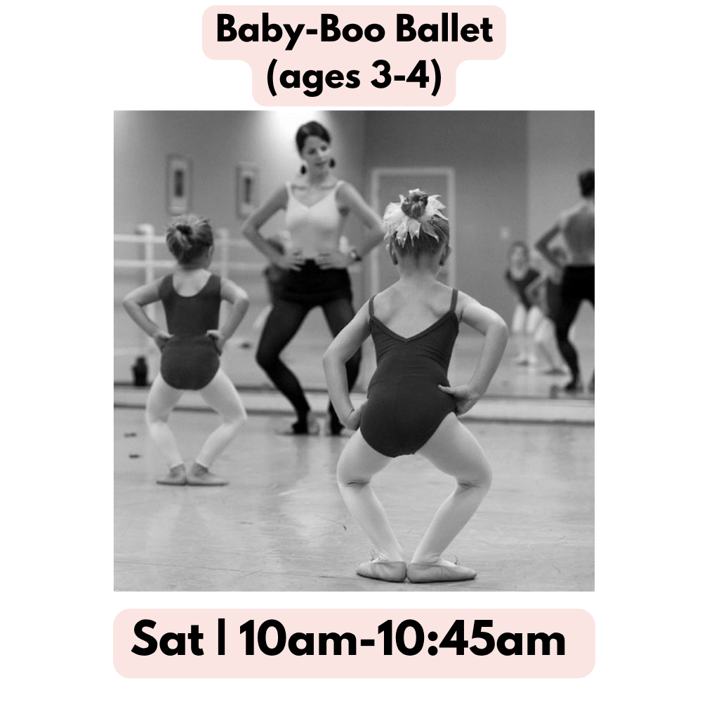 Baby-Boo Ballet (ages 3-4) | Sat 10AM-10:45AM