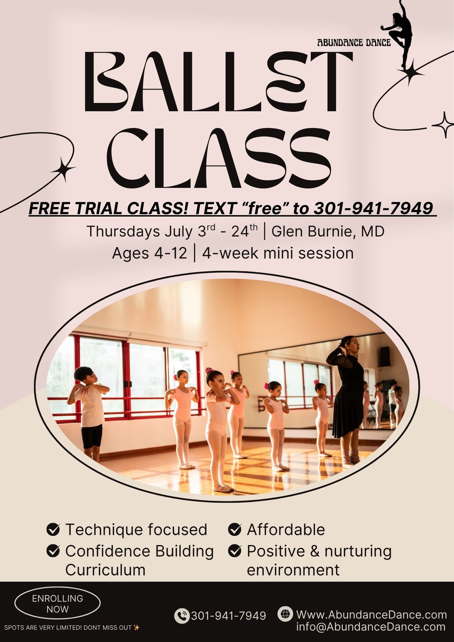 Ballet Mini Session (Ages 4-12)