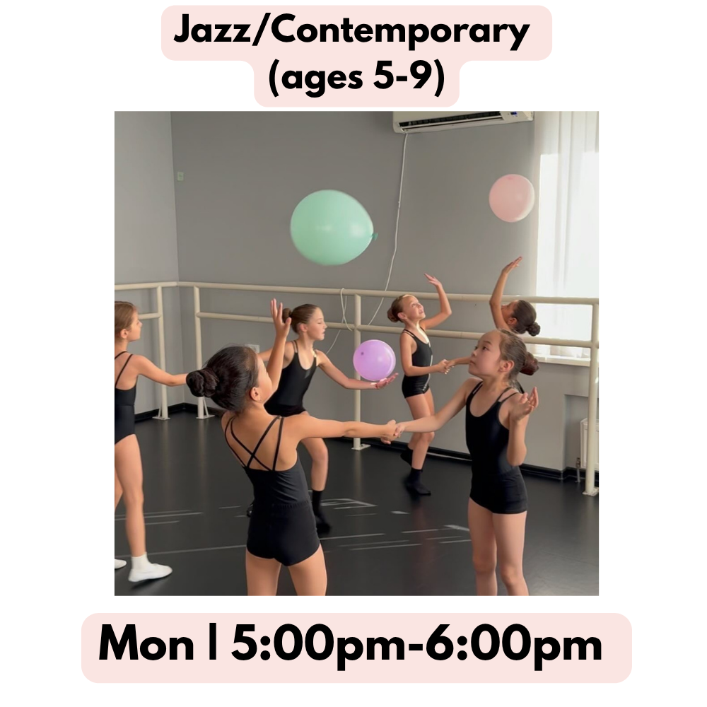 Jazz/Contemporary (ages 5-9) | Mon 5PM