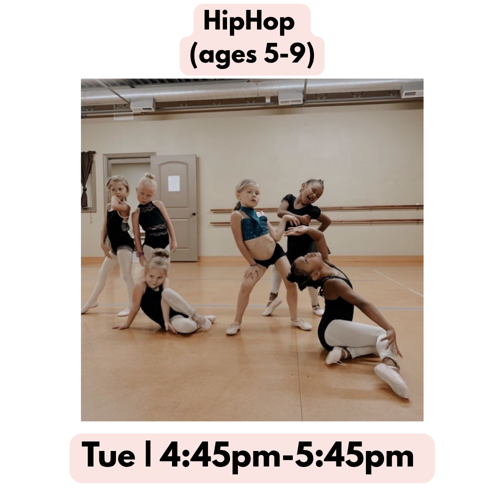 HipHop (ages 5-9) | Tue 4:45PM-5:45PM