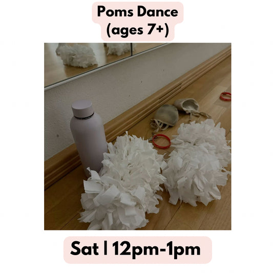 Poms Dance (ages 7+) | Sat 12PM-1PM